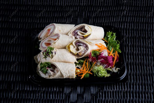 Mini Wraps with meat and fish fillings